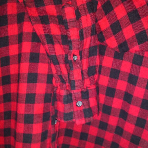 Jackson Hole Large Flannel Button Up Shirt-Buffalo Plaid-100% Cotton-Cabincore - Picture 3 of 8